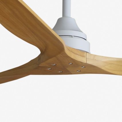 FARO 33728DC - Ventilador de teto ALO L madeira/branco diâmetro 152 cm + controlo remoto