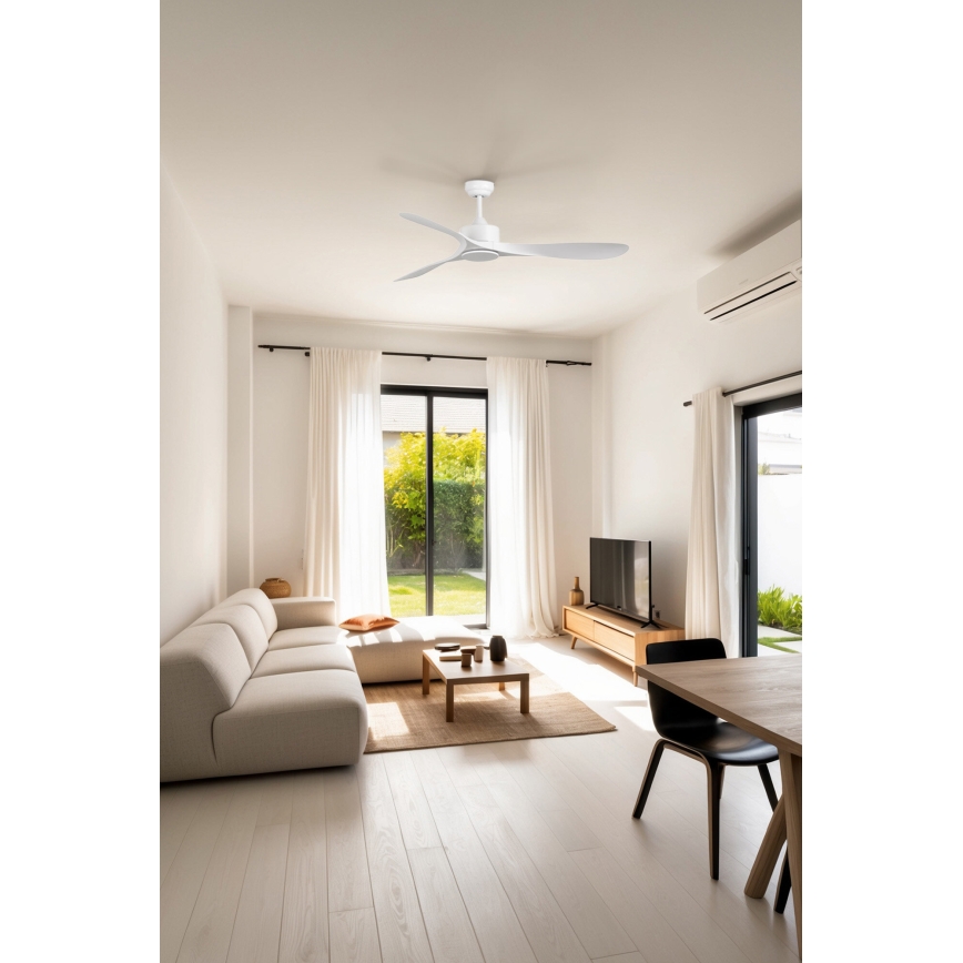 FARO 33750DC - Ventoinha de teto LUZON L branco + comando