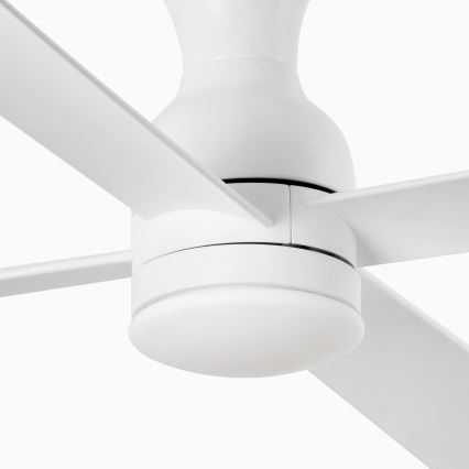 FARO 33756WT - Ventoinha de teto LED FRASER XL LED/16W/230V branco diâmetro 120 cm Wi-Fi Tuya + comando