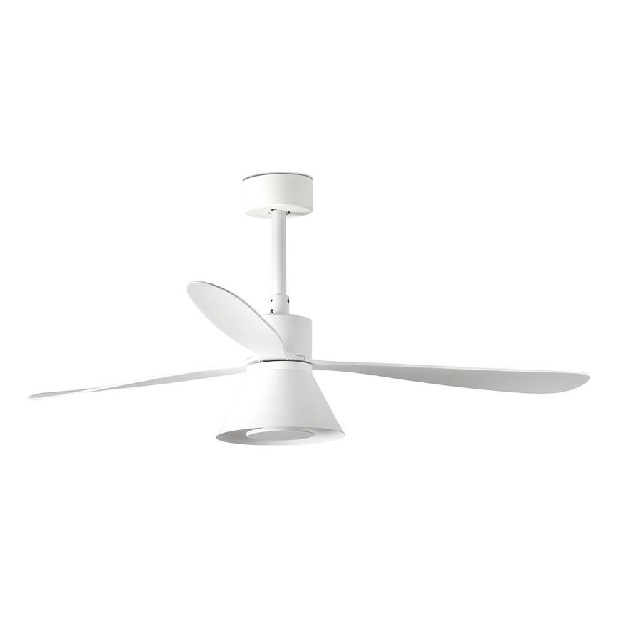 FARO 33760WT-22 - Ventilador de teto LED dimerizável AMELIA L CONE LED/20W/230V 2700/3500/5000K branco, diâmetro 132 cm, Wi-Fi Tuya + comando remoto