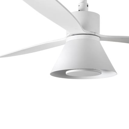 FARO 33760WT-22 - Ventoinha de teto LED com regulação AMELIA L CONE LED/20W/230V 2700/3500/5000K branco diâmetro 132 cm Wi-Fi Tuya + comando
