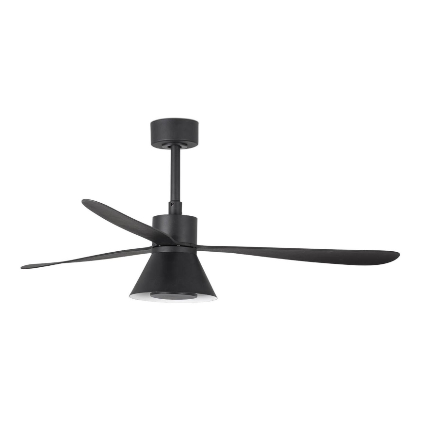 FARO 33761WT-23 - Ventoinha de teto LED com regulação AMELIA L CONE LED/20W/230V 2700/3500/5000K preto diâmetro 132 cm Wi-Fi Tuya + comando