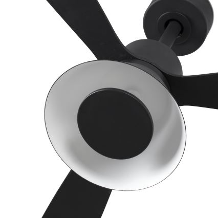 FARO 33761WT-23 - Ventoinha de teto LED com regulação AMELIA L CONE LED/20W/230V 2700/3500/5000K preto diâmetro 132 cm Wi-Fi Tuya + comando