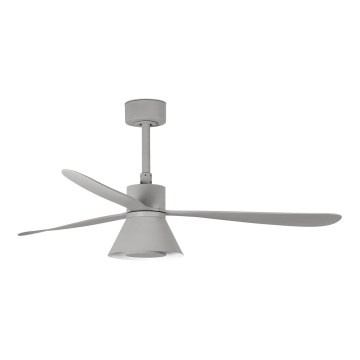 FARO 33762WT-24 - Ventoinha de teto LED com regulação AMELIA L CONE LED/20W/230V 2700/3500/5000K cinzento diâmetro 132 cm Wi-Fi Tuya + comando