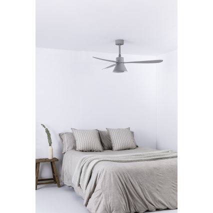 FARO 33762WT-24 - Ventoinha de teto LED com regulação AMELIA L CONE LED/20W/230V 2700/3500/5000K cinzento diâmetro 132 cm Wi-Fi Tuya + comando