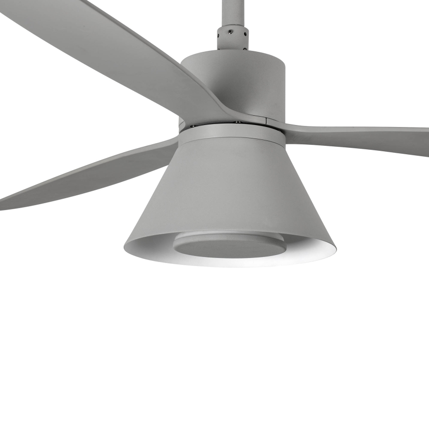 FARO 33762WT-24 - Ventoinha de teto LED com regulação AMELIA L CONE LED/20W/230V 2700/3500/5000K cinzento diâmetro 132 cm Wi-Fi Tuya + comando