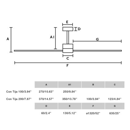 FARO 33762WT - Ventoinha de teto AMELIA L cinzento diâmetro 132 cm Wi-Fi Tuya + comando