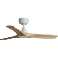 FARO 33805WT - Ventoinha de teto HEYWOOD S madeira/branco diâmetro 90 cm Wi-Fi Tuya + comando
