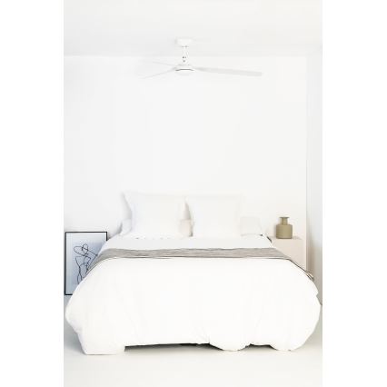 FARO 33814WT - Ventoinha de teto PUNT M branco diâmetro 132 cm Wi-Fi Tuya + comando