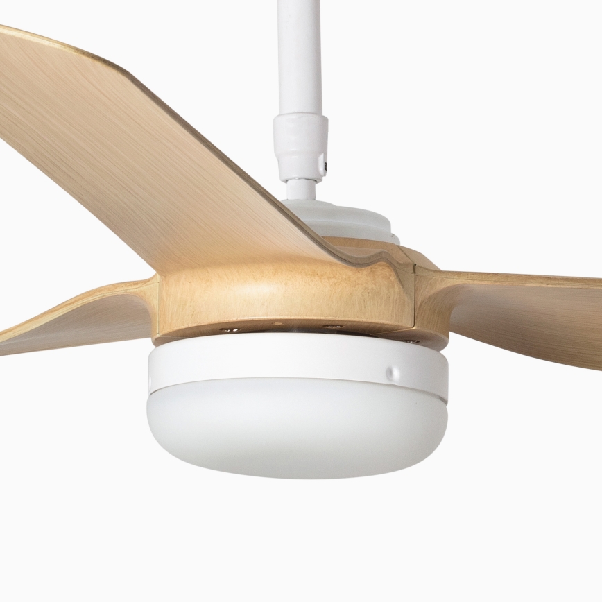 FARO 33816-20 - Ventoinha de teto LED PUNT LED/18W/230V Wi-Fi bege/branco + comando