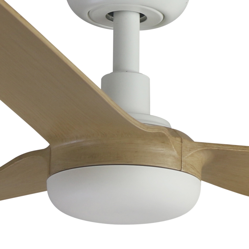 FARO 33816WT - Ventoinha de teto PUNT M castanho/branco diâmetro 132 cm Wi-Fi Tuya + comando