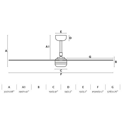 FARO 33817-21 - Ventilador de teto LED PUNT LED/24W/230V 3000/4000/6500K castanho/preto + comando à distância