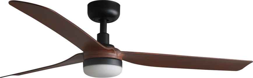 FARO 33817WT-21 - Ventoinha de teto LED com regulação PUNT M LED/18W/230V castanho/preto diâmetro 132 cm Wi-Fi Tuya + comando