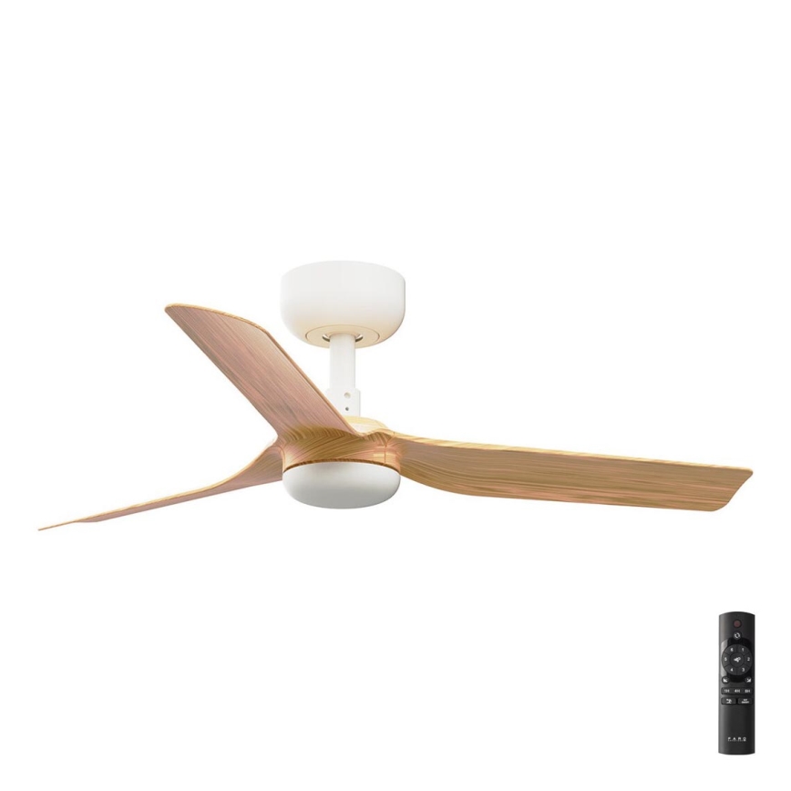 FARO 33821 - Ventoinha de teto MINI PUNT S castanho/branco diâmetro 90 cm + comando