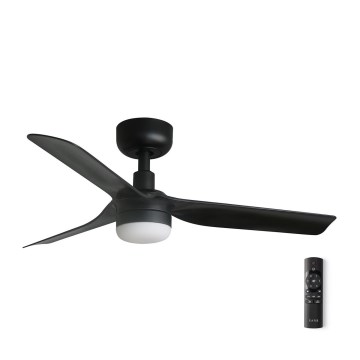 FARO 33822-1TW - Ventoinha de teto regulável LED MINI PUNT S LED/10W 2700/4000/6000K preto d. 90 cm + comando