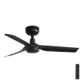 FARO 33822 - Ventoinha de teto MINI PUNT S preto diâmetro 90 cm + comando