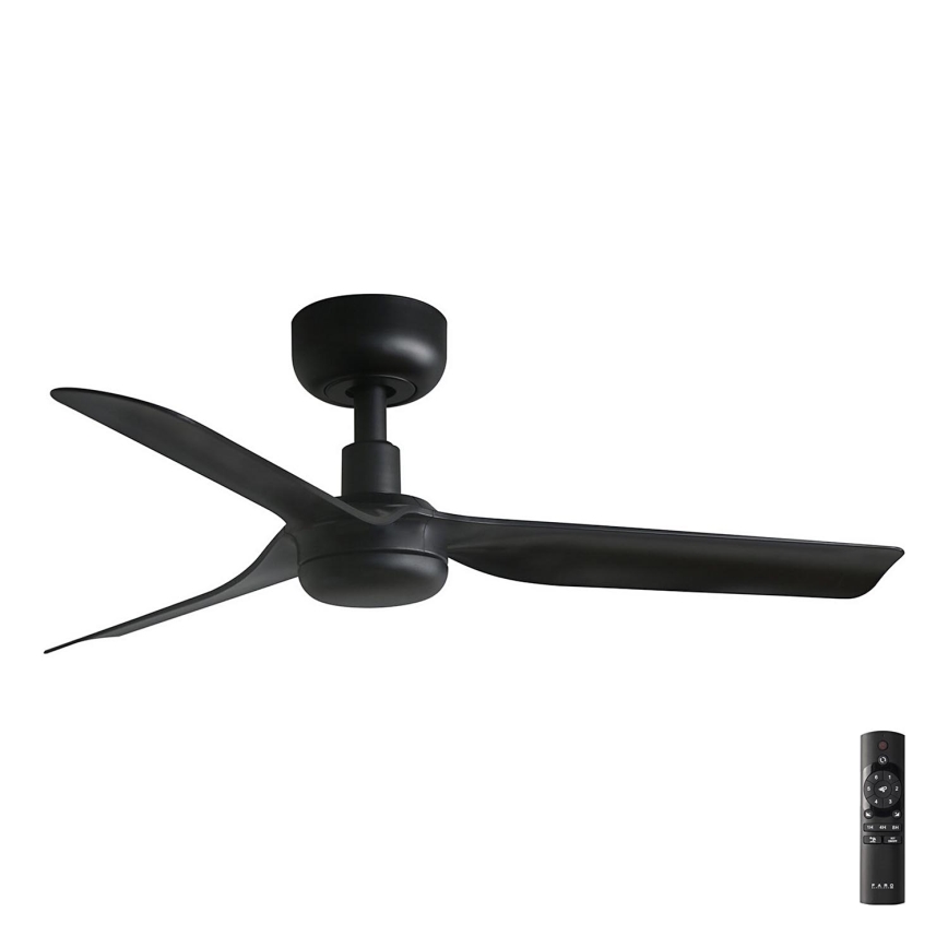 FARO 33822 - Ventoinha de teto MINI PUNT S preto diâmetro 90 cm + comando