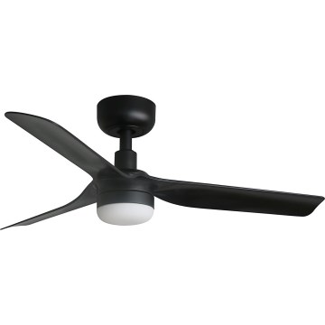 FARO 33822WT-1TW - Ventoinha de teto LED com regulação MINI PUNT S LED/10W/230V 2700/4000/6000K preto diâmetro 90 cm Wi-Fi Tuya + comando
