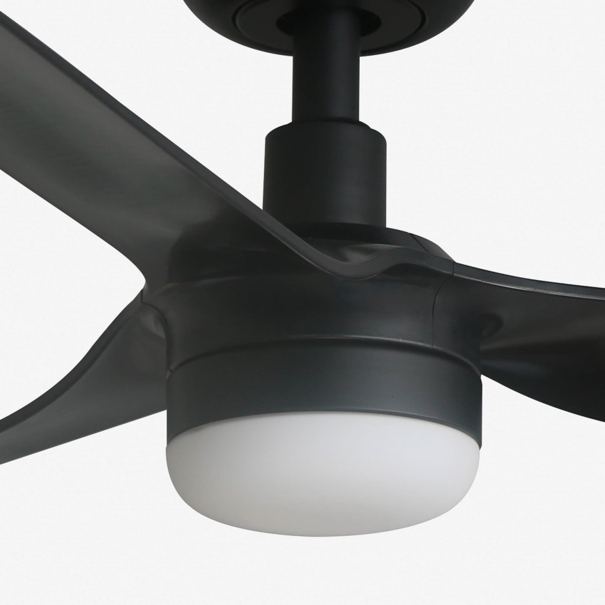 FARO 33822WT-1TW - Ventoinha de teto LED com regulação MINI PUNT S LED/10W/230V 2700/4000/6000K preto diâmetro 90 cm Wi-Fi Tuya + comando