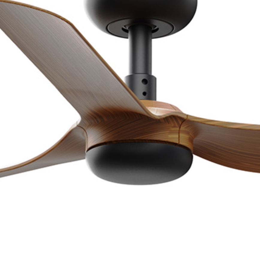 FARO 33823WT - Ventoinha de teto MINI PUNT S castanho/preto diâmetro 90 cm Wi-Fi Tuya + comando