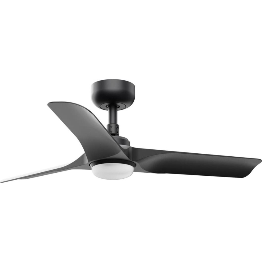 FARO 33825WT-1TW - Ventoinha de teto LED com regulação HEY S LED/10W/230V 2700/4000/6000K preto diâmetro 90 cm Wi-Fi Tuya + comando