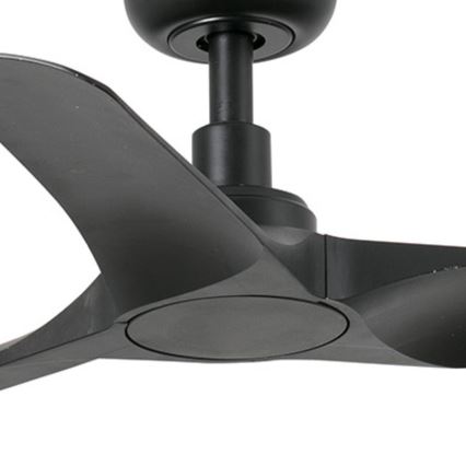 FARO 33825WT - Ventoinha de teto HEY S preto diâmetro 90 cm Wi-Fi Tuya + comando