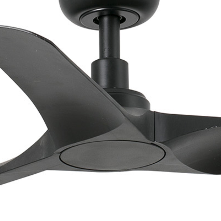 FARO 33825WT - Ventoinha de teto HEY S preto diâmetro 90 cm Wi-Fi Tuya + comando