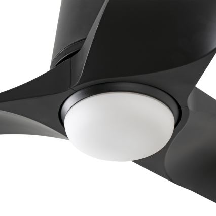 FARO 33827-1TW - Ventoinha de teto LED com regulação HEY TUB S LED/10W/230V 2700/4000/6000K preto diâmetro 90 cm + comando