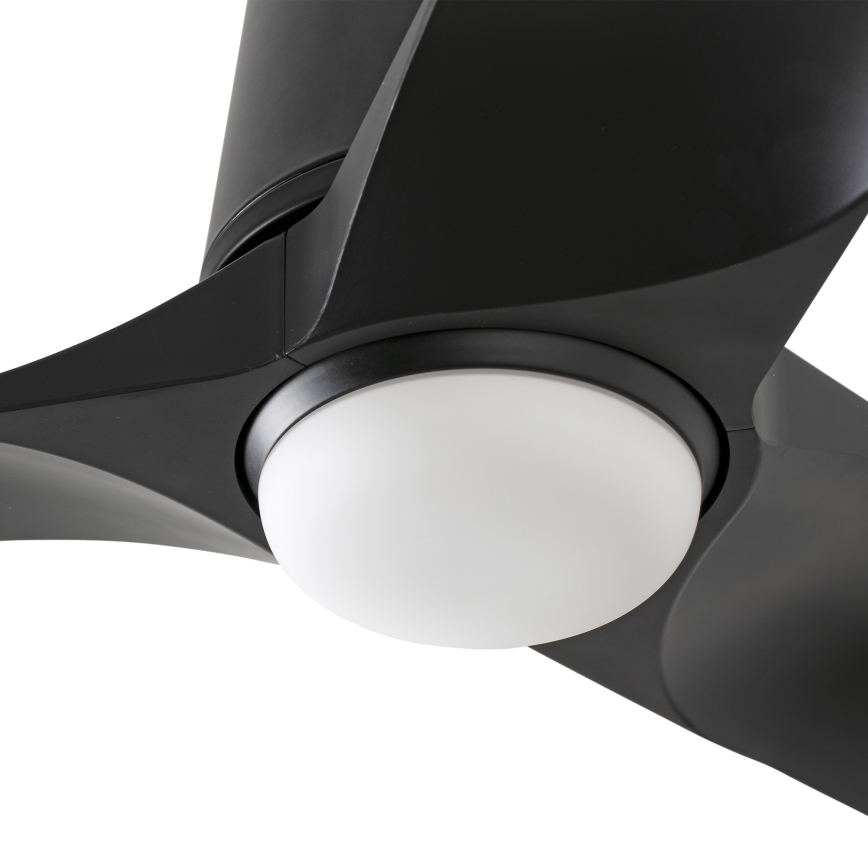 FARO 33827-1TW - Ventoinha de teto LED com regulação HEY TUB S LED/10W/230V 2700/4000/6000K preto diâmetro 90 cm + comando