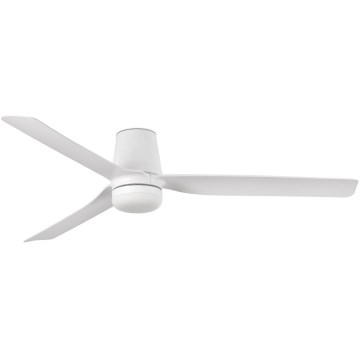 FARO 33828WT-1TW - Ventoinha de teto LED com regulação PUNT TUB M LED/18W/230V 3000/4200/6500K branco diâmetro 132 cm Wi-Fi Tuya + comando