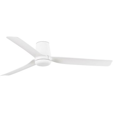 FARO 33828WT - Ventoinha de teto PUNT TUB M branco diâmetro 132 cm Wi-Fi Tuya + comando