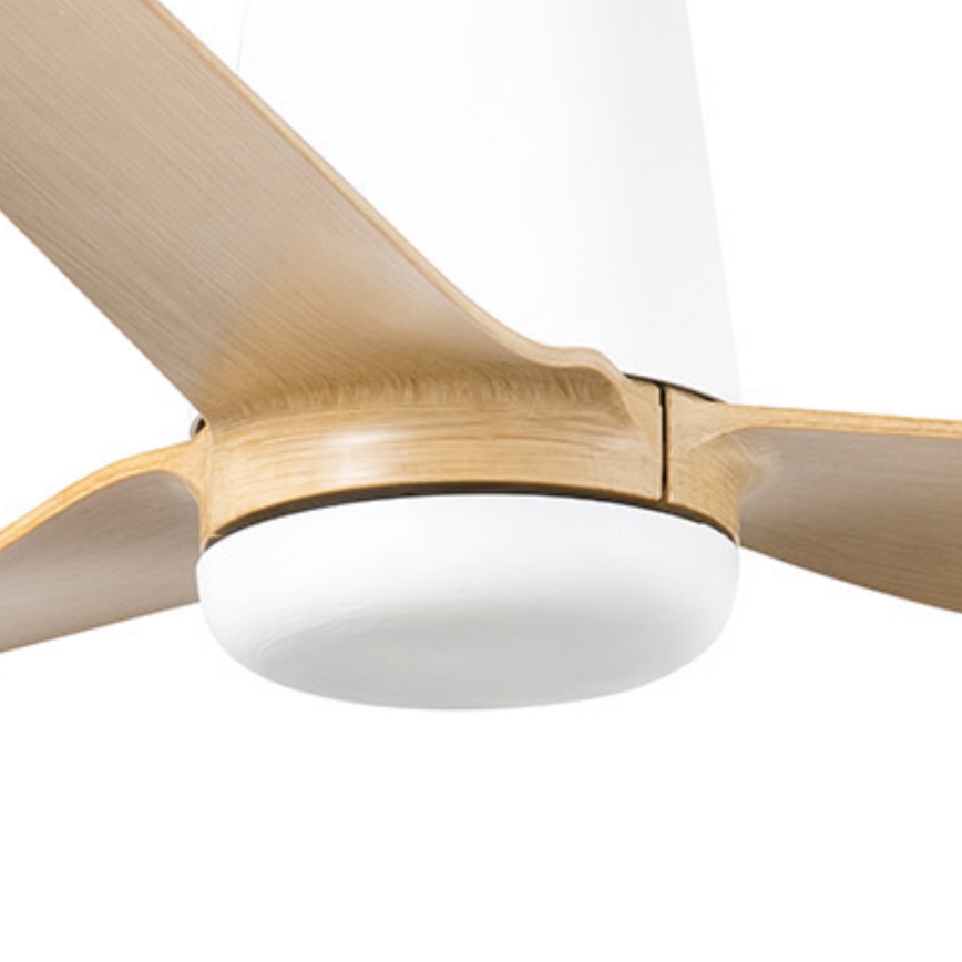 FARO 33829 - Ventoinha de teto PUNT TUB M castanho/branco diâmetro 130 cm + comando