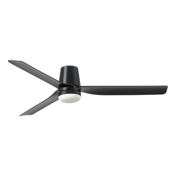 FARO 33830-1TW - Ventoinha de teto LED com regulação PUNT TUB M LED/18W/230V 3000/4200/6500K diâmetro 130 cm preto + comando
