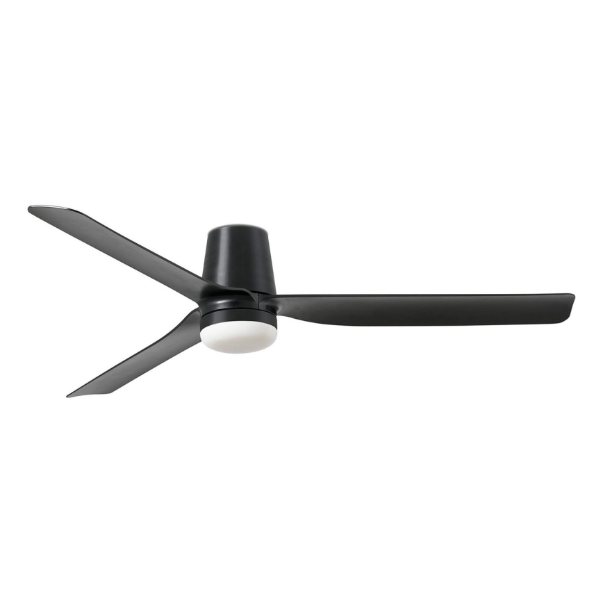 FARO 33830-1TW - Ventoinha de teto LED com regulação PUNT TUB M LED/18W/230V 3000/4200/6500K diâmetro 130 cm preto + comando