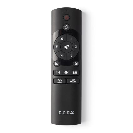 FARO 33830-1TW - Ventoinha de teto LED com regulação PUNT TUB M LED/18W/230V 3000/4200/6500K diâmetro 130 cm preto + comando