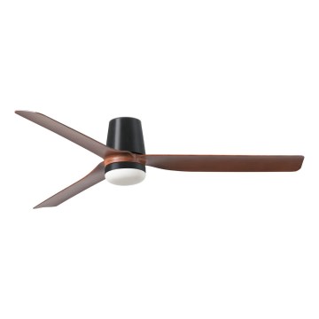 FARO 33831-1TW - Ventoinha de teto LED com regulação PUNT TUB M LED/18W/230V 3000/4200/6500K diâmetro 130 cm castanho/preto + comando