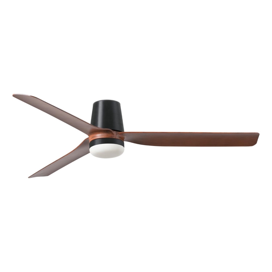 FARO 33831-1TW - Ventoinha de teto LED com regulação PUNT TUB M LED/18W/230V 3000/4200/6500K diâmetro 130 cm castanho/preto + comando