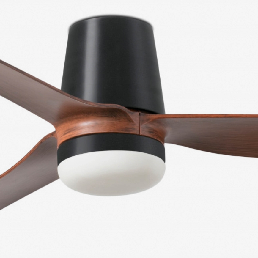 FARO 33831-1TW - Ventoinha de teto LED com regulação PUNT TUB M LED/18W/230V 3000/4200/6500K diâmetro 130 cm castanho/preto + comando