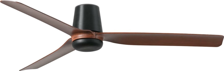 FARO 33831WT - Ventoinha de teto PUNT TUB M castanho/preto diâmetro 132 cm Wi-Fi Tuya + comando