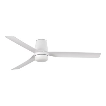 FARO 33832-1TW - Ventoinha de teto LED com regulação MINI PUNT TUB S LED/10W/230V 2700/4000/6000K diâmetro 90 cm branco + comando