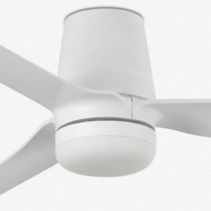 FARO 33832WT-1TW - Ventoinha de teto LED com regulação MINI PUNT TUB S LED/10W/230V 2700/4000/6000K branco diâmetro 90 cm Wi-Fi Tuya + comando