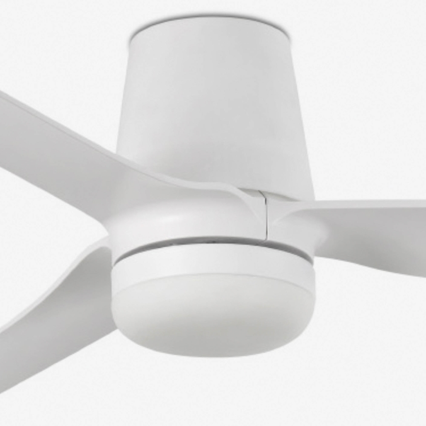 FARO 33832WT-1TW - Ventoinha de teto LED com regulação MINI PUNT TUB S LED/10W/230V 2700/4000/6000K branco diâmetro 90 cm Wi-Fi Tuya + comando