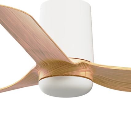 FARO 33833 - Ventoinha de teto MINI PUNT TUB S castanho/branco diâmetro 90 cm + comando