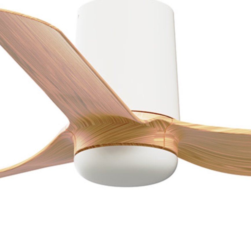FARO 33833 - Ventoinha de teto MINI PUNT TUB S castanho/branco diâmetro 90 cm + comando