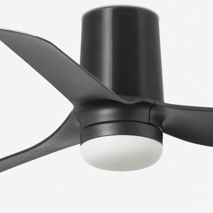 FARO 33834-Ventoinha de teto MINI PUNT TUB S preto diâmetro 90 cm + comando