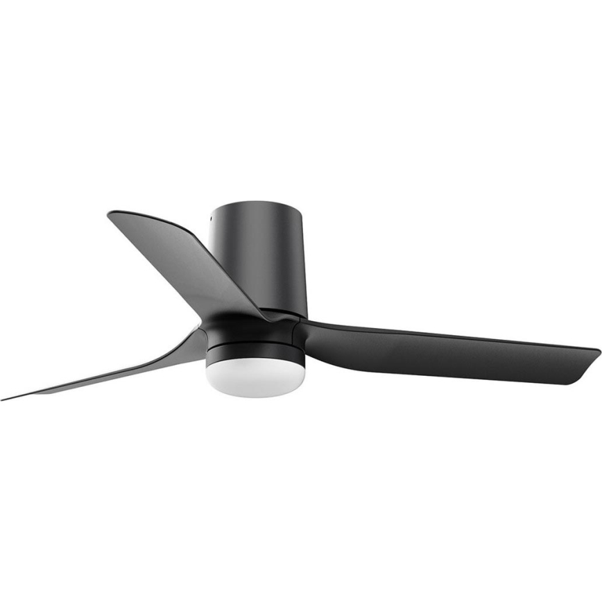FARO 33834WT-1TW - Ventoinha de teto LED com regulação MINI PUNT TUB S LED/10W/230V 2700/4000/6000K preto diâmetro 90 cm Wi-Fi Tuya + comando