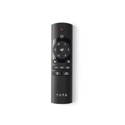 FARO 33835WT-1TW - Ventoinha de teto LED com regulação MINI PUNT TUB S LED/10W/230V 2700/4000/6000K castanho/preto diâmetro 90 cm Wi-Fi Tuya + comando
