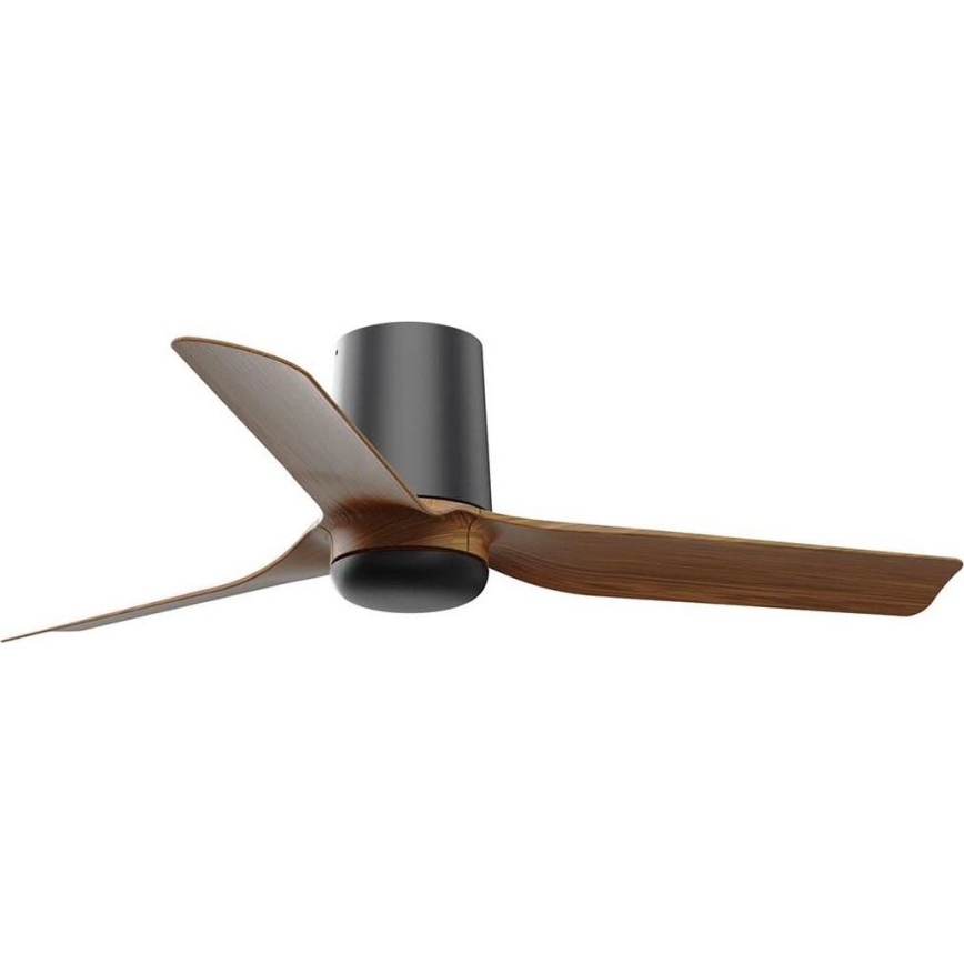 FARO 33835WT - Ventoinha de teto MINI PUNT TUB S castanho/preto diâmetro 90 cm Wi-Fi Tuya + comando