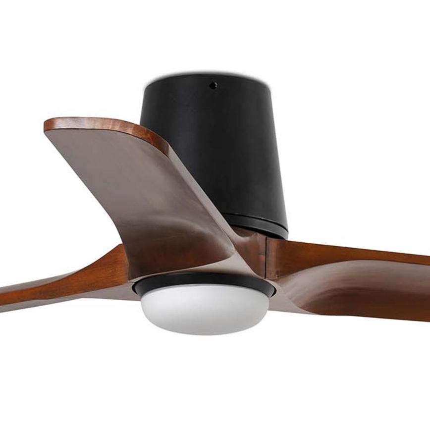 FARO 33837WT-1TW - Ventoinha de teto LED com regulação HEYWOOD TUB S LED/10W/230V 2700/4000/6000K pinho/branco diâmetro 90 cm Wi-Fi Tuya + comando