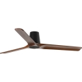 FARO 33839WT - Ventoinha de teto HEYWOOD TUB L pinho/preto diâmetro 132 cm Wi-Fi Tuya + comando
